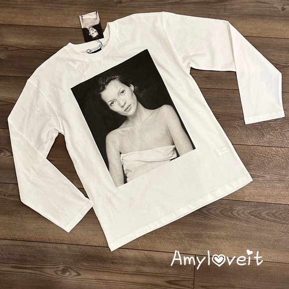 Zara Kate Moss Terry O'Neill T-Shirt - Picture 1 of 5